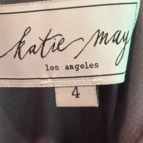 Katie May Gray Sleeveless Formal Maxi Length Gown - size 4 - Picture 3 of 6